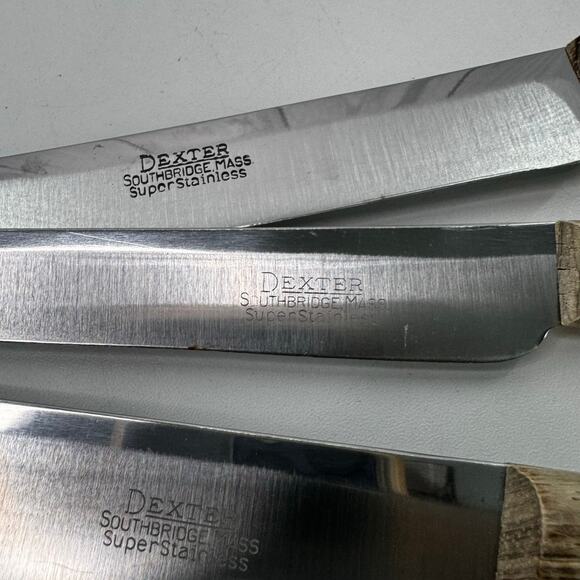 Vintage Dexter Super Stainless Kitchen Knives Set of 4 Southbridge Quality - Picture 4 of 10